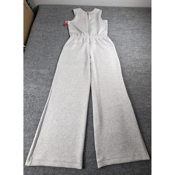 NEW Spanx AirEssentials Womens Large Tall Wide Leg Jumpsuit Romper Heather Gray - Picture 6 of 15